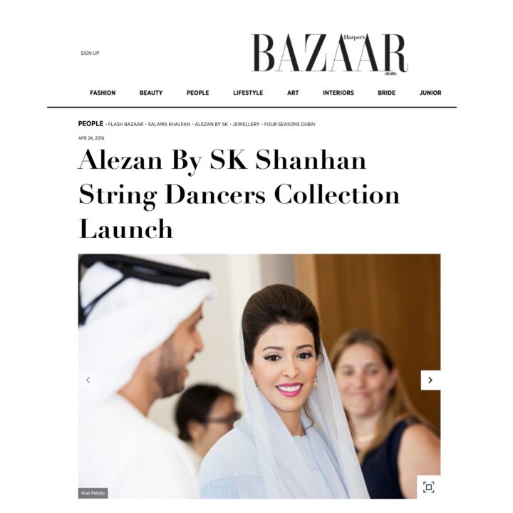 Harper's Bazaar Arabia Coverage of Shanhan Collection Launch