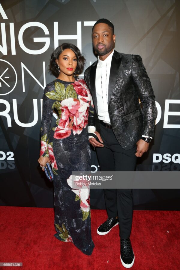 CHICAGO, IL - MARCH 19: Gabrielle Union and Dwyane Wade on the red carpet at the A Night on the Runwade Event at Revel Fulton Market on March 19th, 2017 in Chicago, Illinois.(Photo by Bobby Metelus/Getty Images)